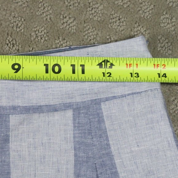NWOT Express Size 00 Super Shortie High Rise Striped Linen-Blend Sash Tie Shorts - Picture 3 of 5